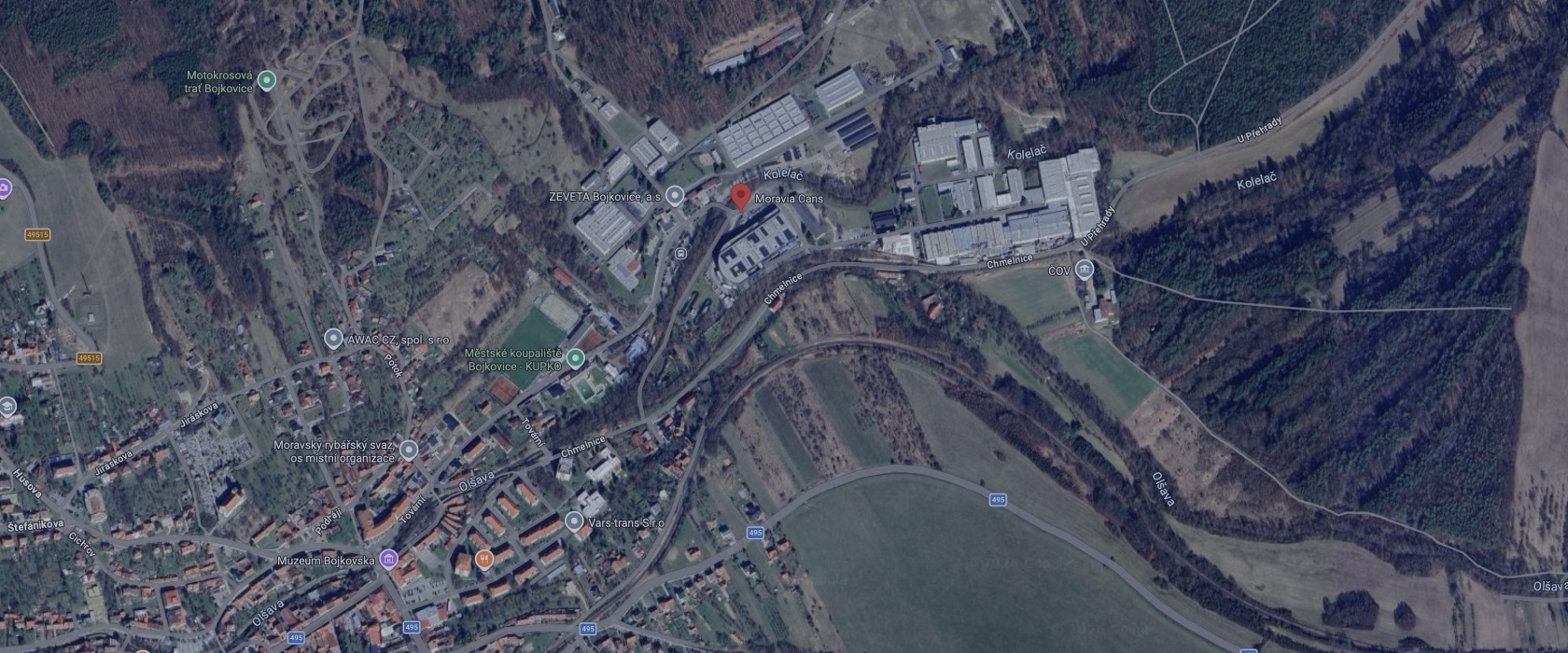 Mapa umístění